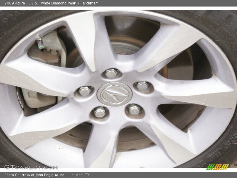 White Diamond Pearl / Parchment 2009 Acura TL 3.5