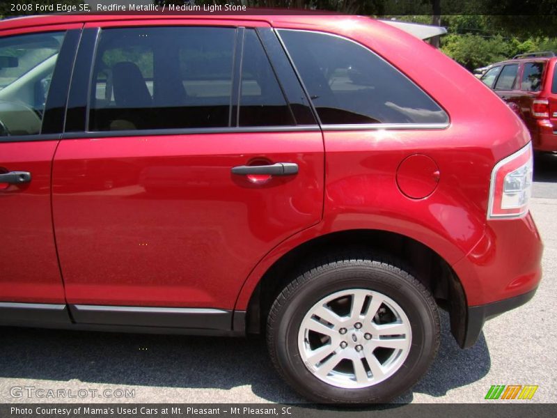 Redfire Metallic / Medium Light Stone 2008 Ford Edge SE
