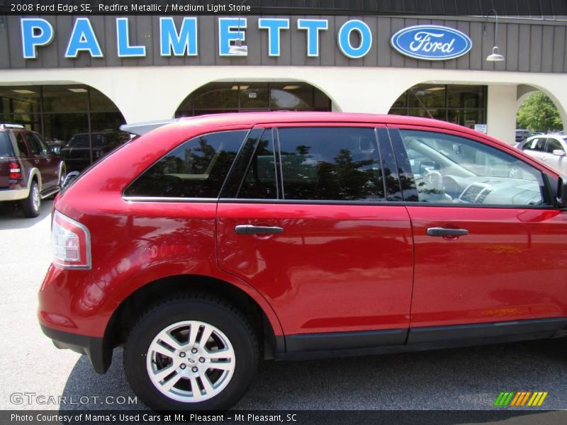 Redfire Metallic / Medium Light Stone 2008 Ford Edge SE