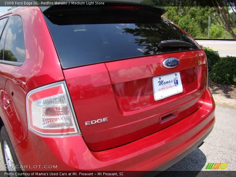 Redfire Metallic / Medium Light Stone 2008 Ford Edge SE