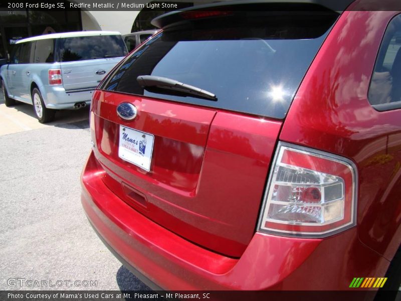 Redfire Metallic / Medium Light Stone 2008 Ford Edge SE