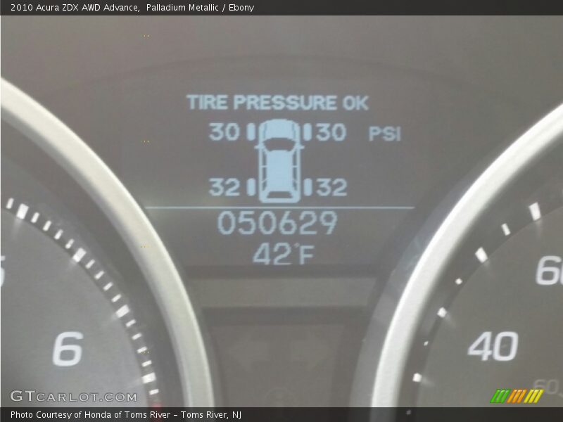 Palladium Metallic / Ebony 2010 Acura ZDX AWD Advance