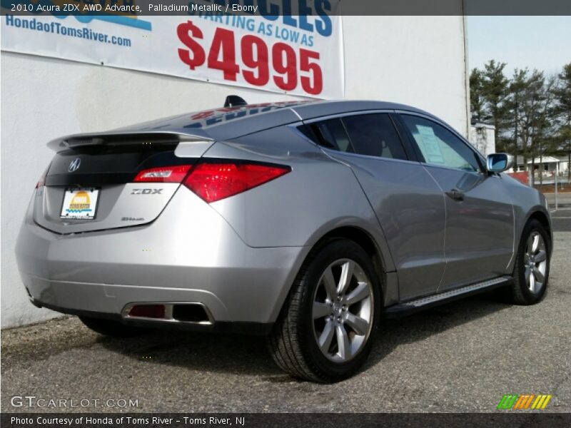 Palladium Metallic / Ebony 2010 Acura ZDX AWD Advance