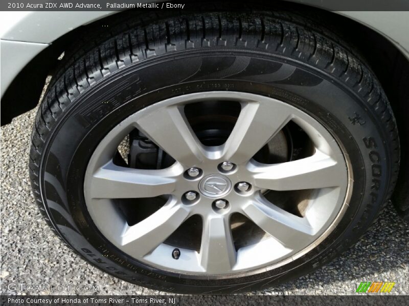 Palladium Metallic / Ebony 2010 Acura ZDX AWD Advance