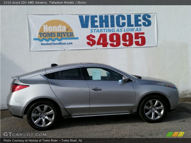 Palladium Metallic / Ebony 2010 Acura ZDX AWD Advance