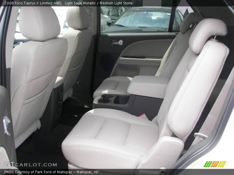 Light Sage Metallic / Medium Light Stone 2008 Ford Taurus X Limited AWD