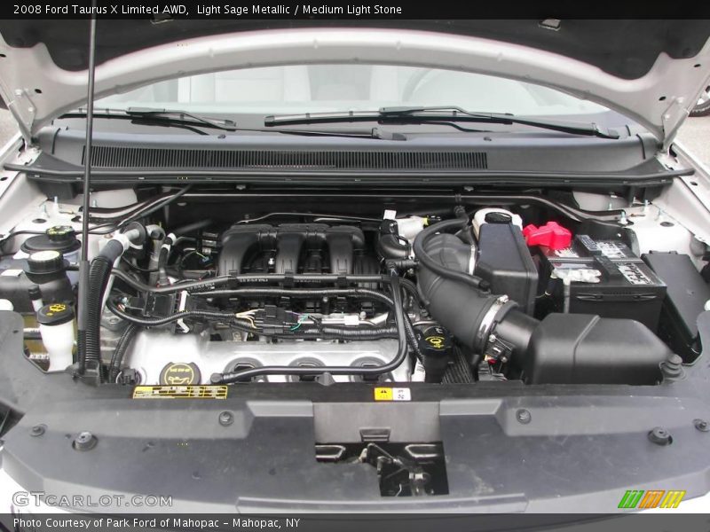 Light Sage Metallic / Medium Light Stone 2008 Ford Taurus X Limited AWD