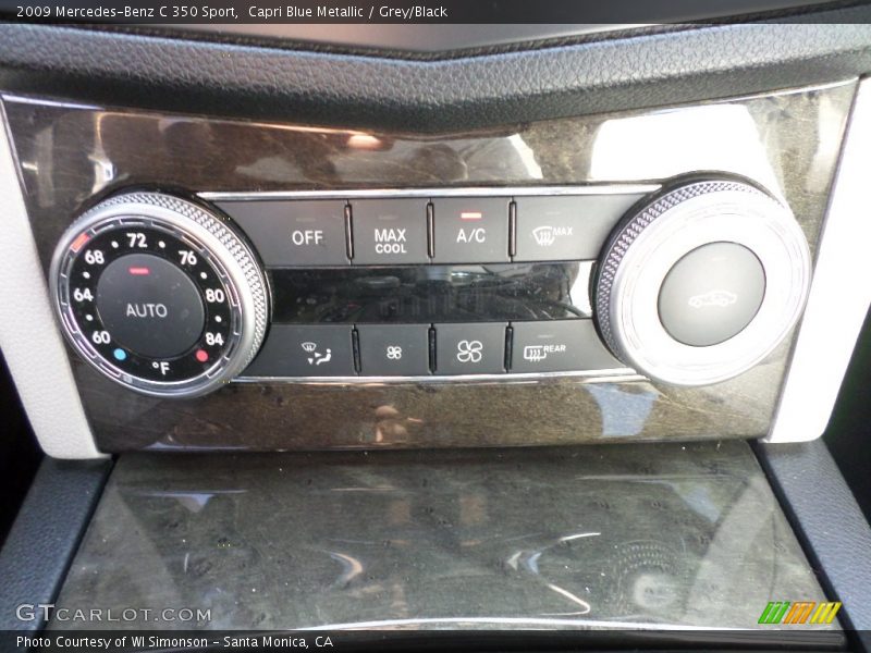 Capri Blue Metallic / Grey/Black 2009 Mercedes-Benz C 350 Sport
