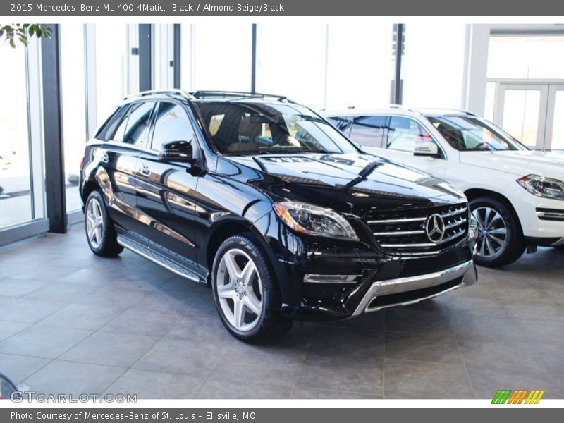 Black / Almond Beige/Black 2015 Mercedes-Benz ML 400 4Matic