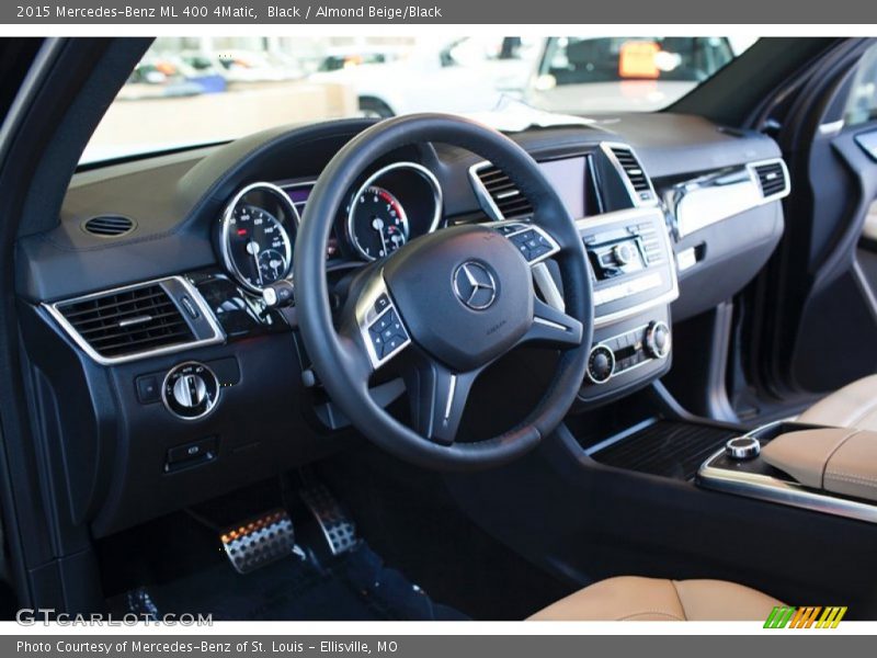 Black / Almond Beige/Black 2015 Mercedes-Benz ML 400 4Matic