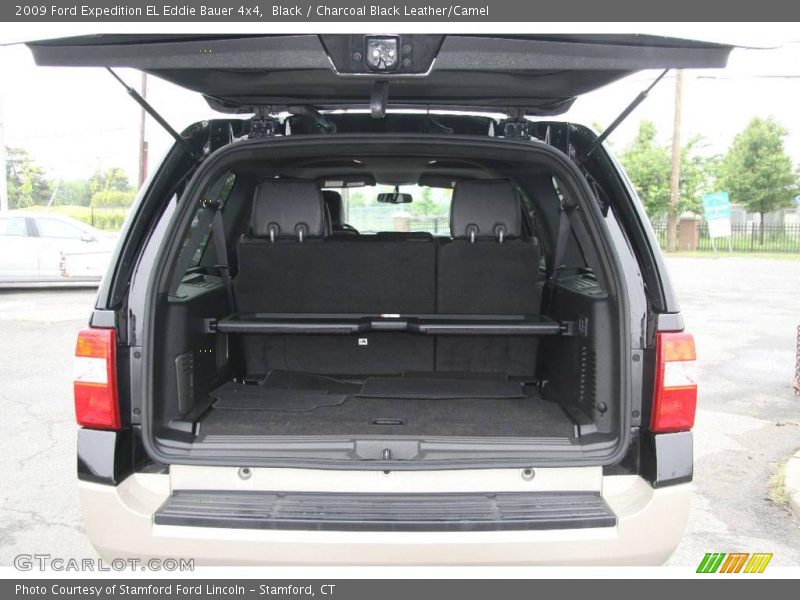 Black / Charcoal Black Leather/Camel 2009 Ford Expedition EL Eddie Bauer 4x4