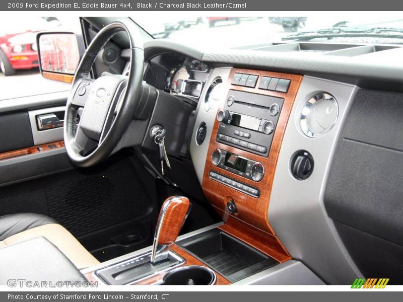 Black / Charcoal Black Leather/Camel 2009 Ford Expedition EL Eddie Bauer 4x4