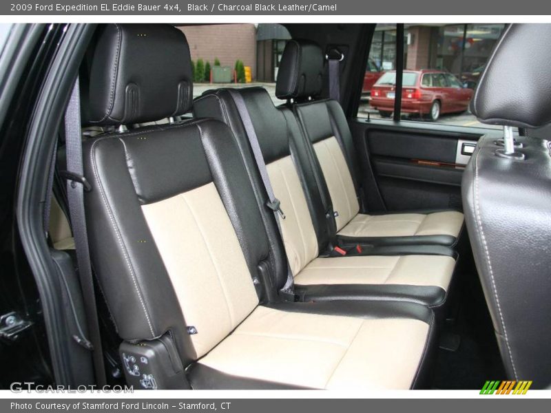 Black / Charcoal Black Leather/Camel 2009 Ford Expedition EL Eddie Bauer 4x4