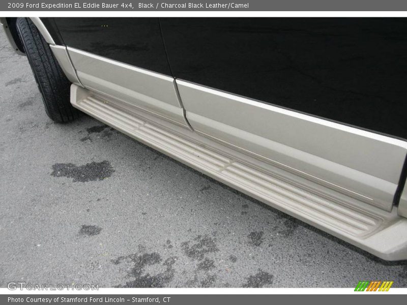 Black / Charcoal Black Leather/Camel 2009 Ford Expedition EL Eddie Bauer 4x4