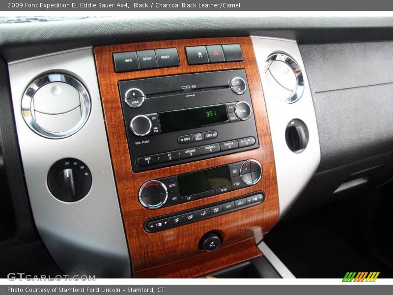 Black / Charcoal Black Leather/Camel 2009 Ford Expedition EL Eddie Bauer 4x4