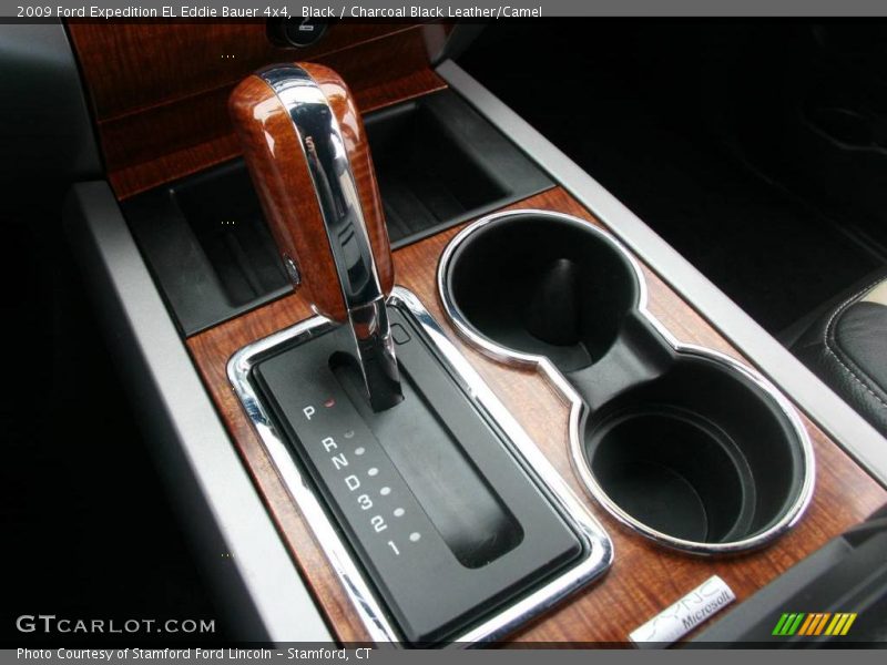 Black / Charcoal Black Leather/Camel 2009 Ford Expedition EL Eddie Bauer 4x4