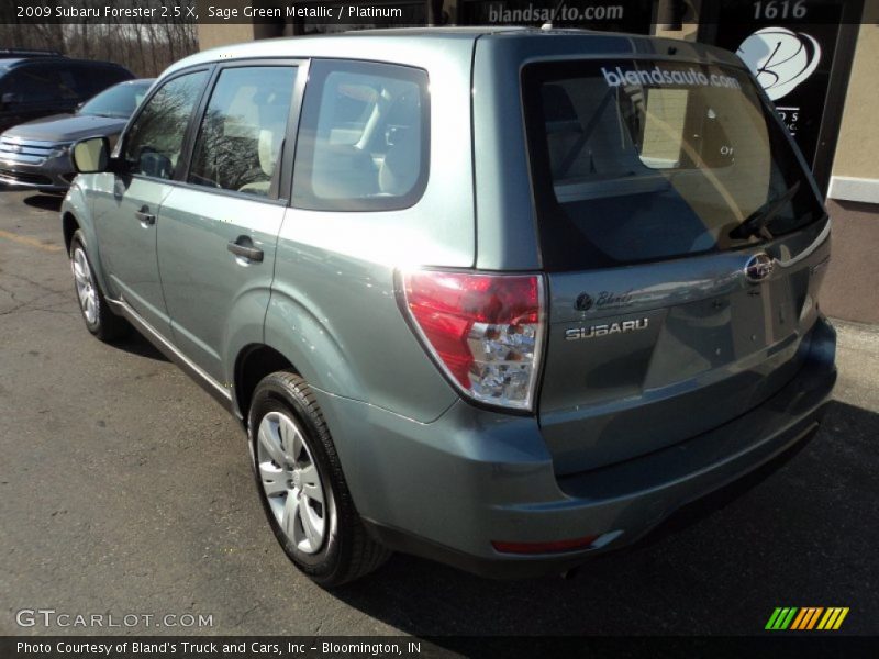 Sage Green Metallic / Platinum 2009 Subaru Forester 2.5 X