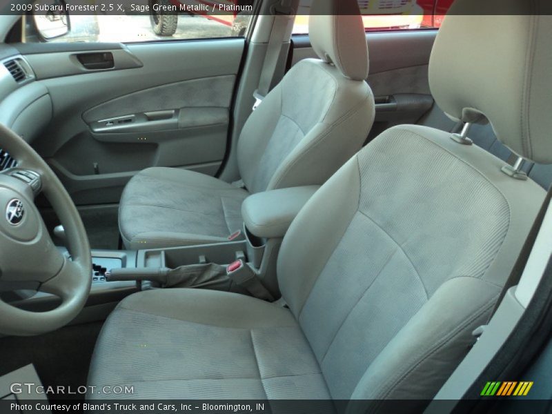 Sage Green Metallic / Platinum 2009 Subaru Forester 2.5 X
