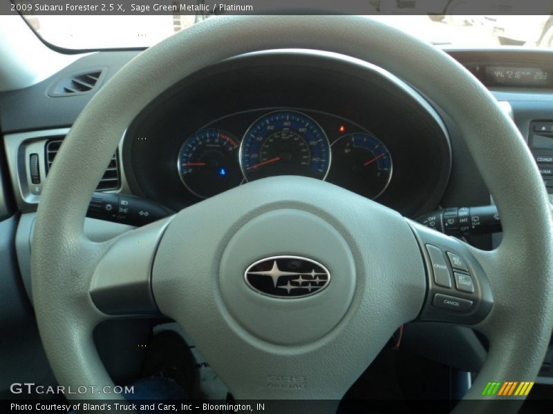 Sage Green Metallic / Platinum 2009 Subaru Forester 2.5 X