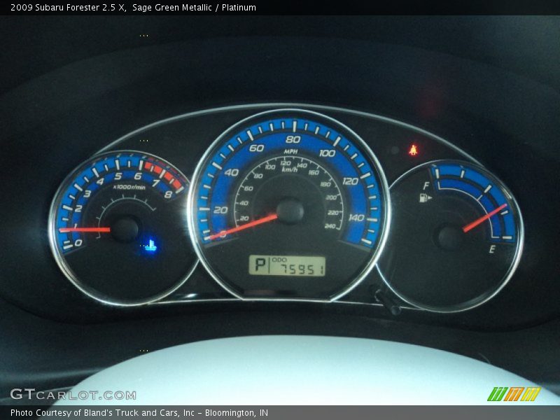 Sage Green Metallic / Platinum 2009 Subaru Forester 2.5 X