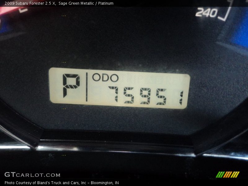 Sage Green Metallic / Platinum 2009 Subaru Forester 2.5 X