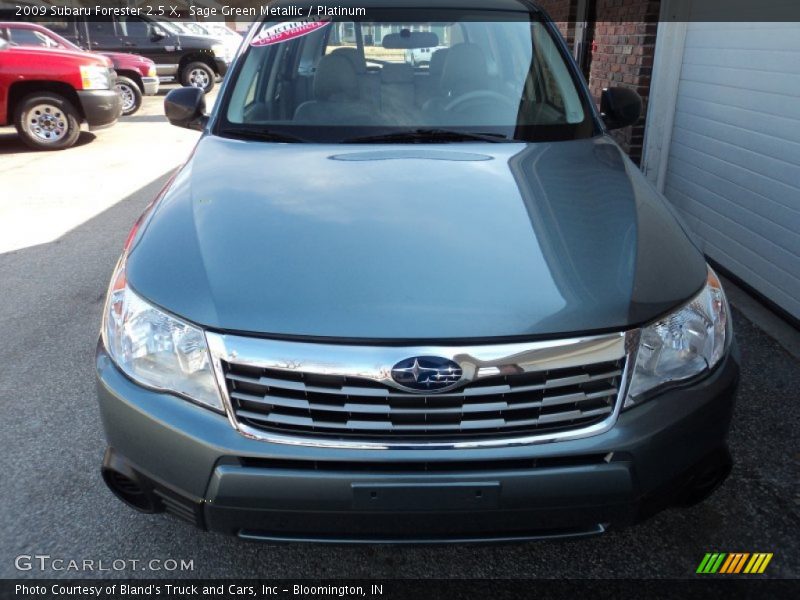 Sage Green Metallic / Platinum 2009 Subaru Forester 2.5 X