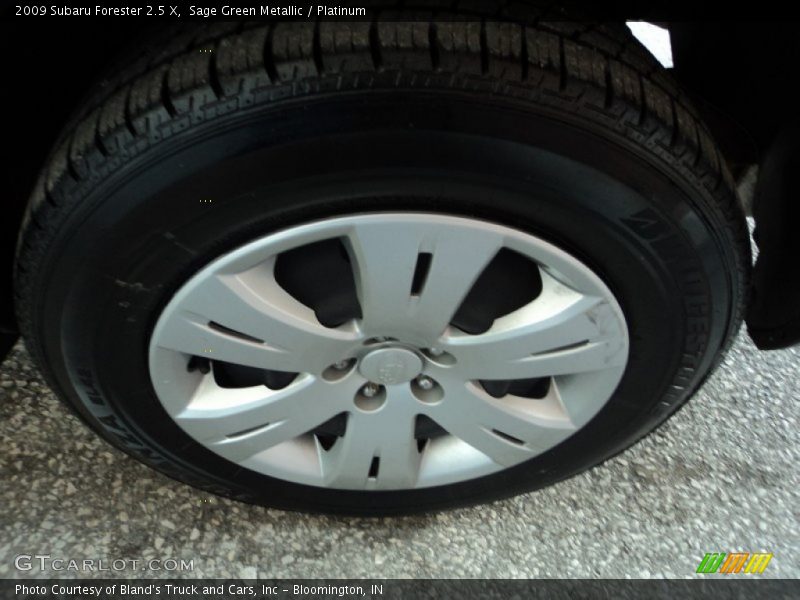 Sage Green Metallic / Platinum 2009 Subaru Forester 2.5 X
