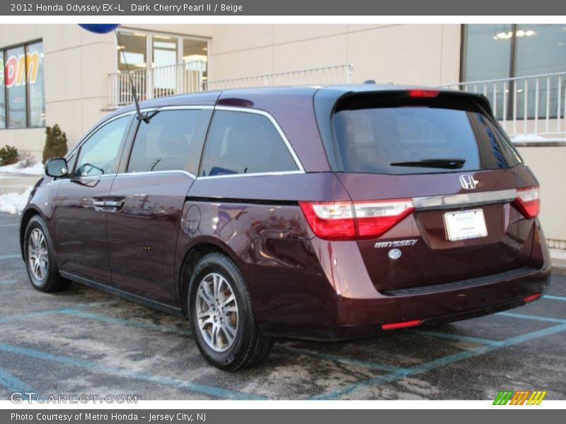Dark Cherry Pearl II / Beige 2012 Honda Odyssey EX-L