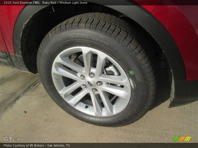 Ruby Red / Medium Light Stone 2015 Ford Explorer FWD
