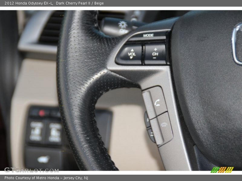 Dark Cherry Pearl II / Beige 2012 Honda Odyssey EX-L