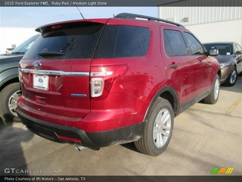 Ruby Red / Medium Light Stone 2015 Ford Explorer FWD