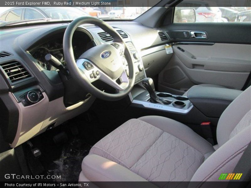 Ruby Red / Medium Light Stone 2015 Ford Explorer FWD