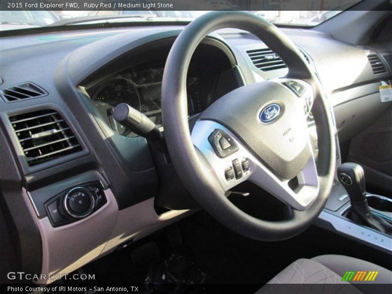 Ruby Red / Medium Light Stone 2015 Ford Explorer FWD