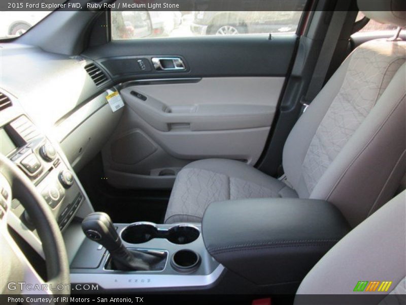 Ruby Red / Medium Light Stone 2015 Ford Explorer FWD