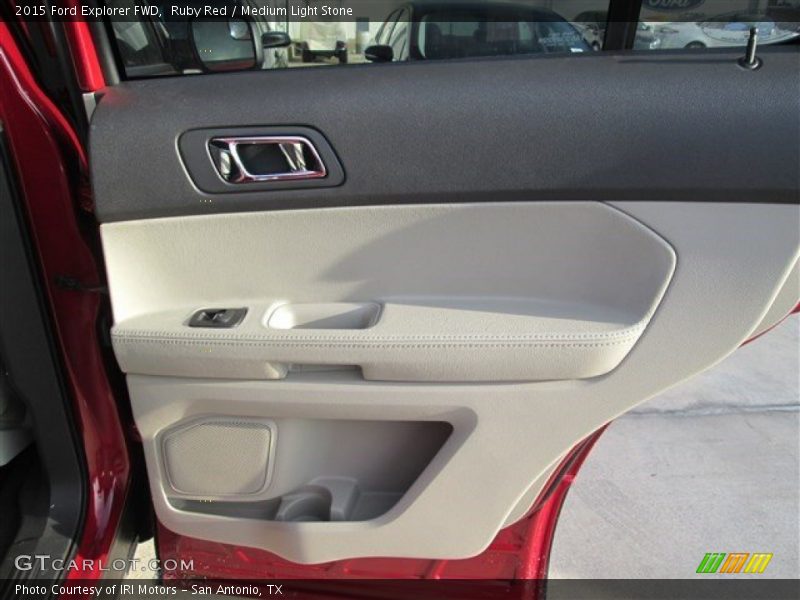 Ruby Red / Medium Light Stone 2015 Ford Explorer FWD
