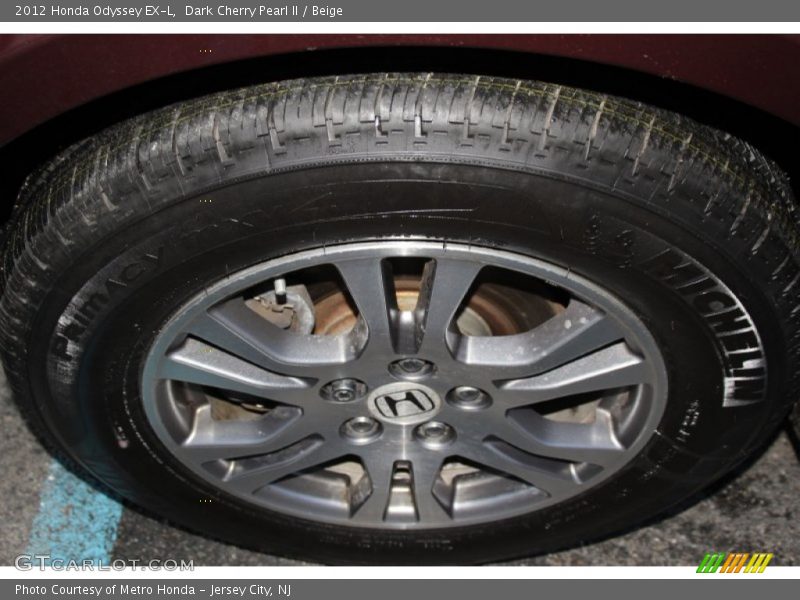 Dark Cherry Pearl II / Beige 2012 Honda Odyssey EX-L