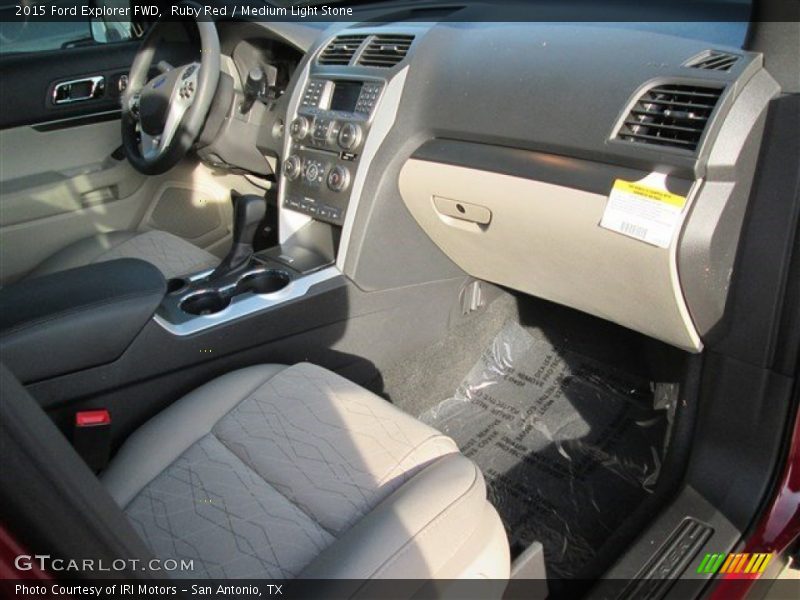 Ruby Red / Medium Light Stone 2015 Ford Explorer FWD