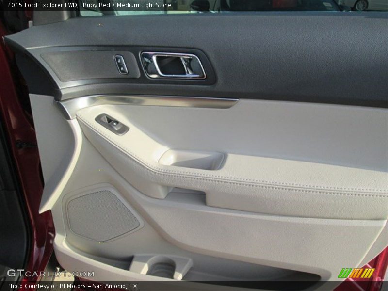 Ruby Red / Medium Light Stone 2015 Ford Explorer FWD