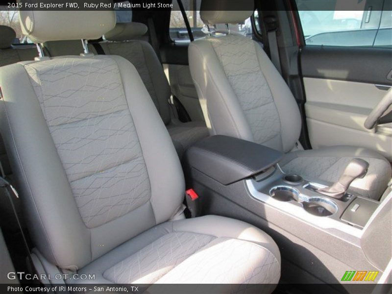 Ruby Red / Medium Light Stone 2015 Ford Explorer FWD