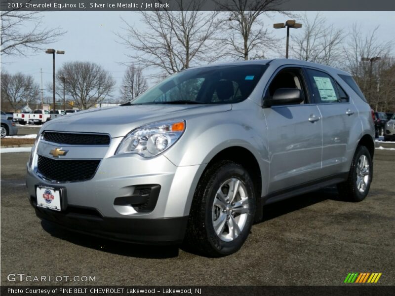Silver Ice Metallic / Jet Black 2015 Chevrolet Equinox LS
