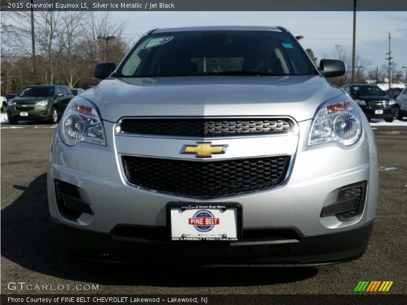 Silver Ice Metallic / Jet Black 2015 Chevrolet Equinox LS