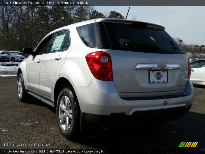 Silver Ice Metallic / Jet Black 2015 Chevrolet Equinox LS