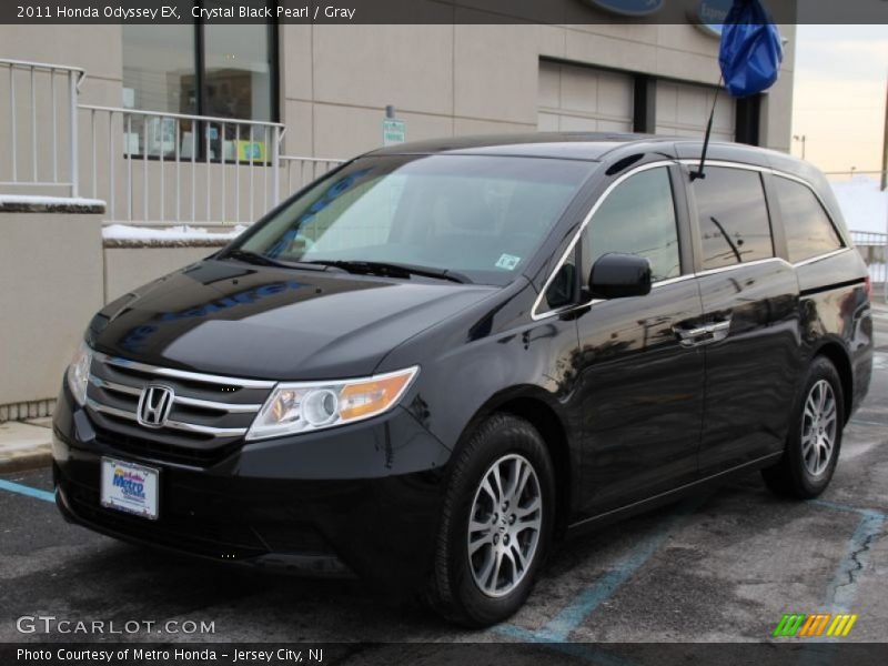 Crystal Black Pearl / Gray 2011 Honda Odyssey EX