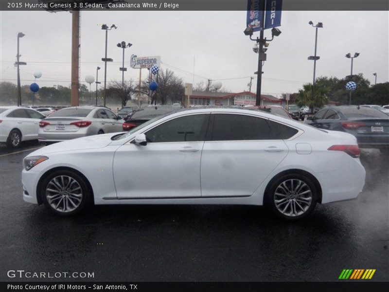 Casablanca White / Beige 2015 Hyundai Genesis 3.8 Sedan