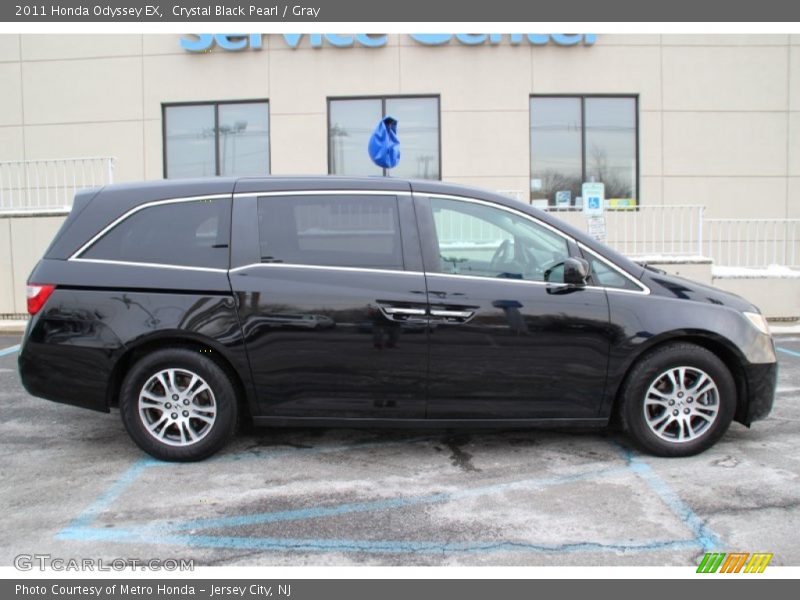 Crystal Black Pearl / Gray 2011 Honda Odyssey EX