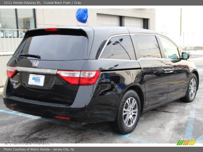 Crystal Black Pearl / Gray 2011 Honda Odyssey EX