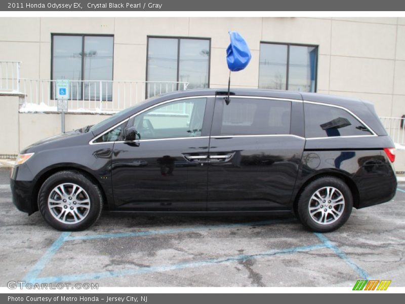 Crystal Black Pearl / Gray 2011 Honda Odyssey EX