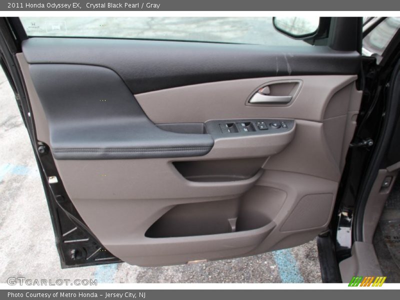 Crystal Black Pearl / Gray 2011 Honda Odyssey EX