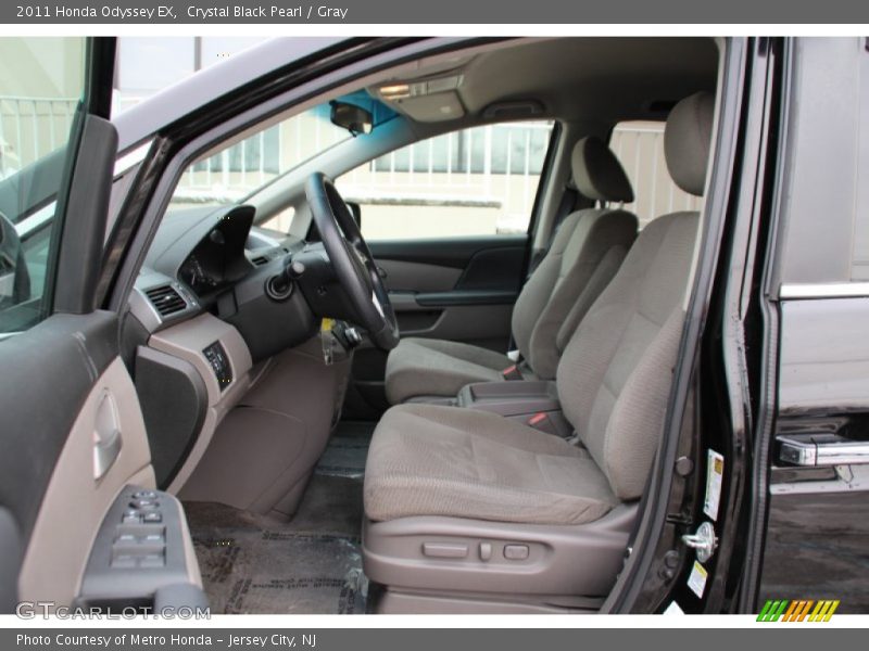 Crystal Black Pearl / Gray 2011 Honda Odyssey EX