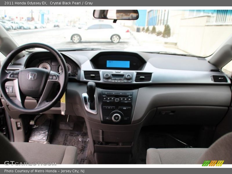 Crystal Black Pearl / Gray 2011 Honda Odyssey EX